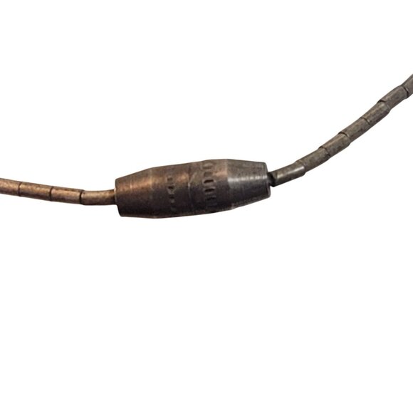 Vintage Sterling Silver Bow & Arrow Pendant Necklace Bead Accents & Barrel Clasp - Picture 6 of 9